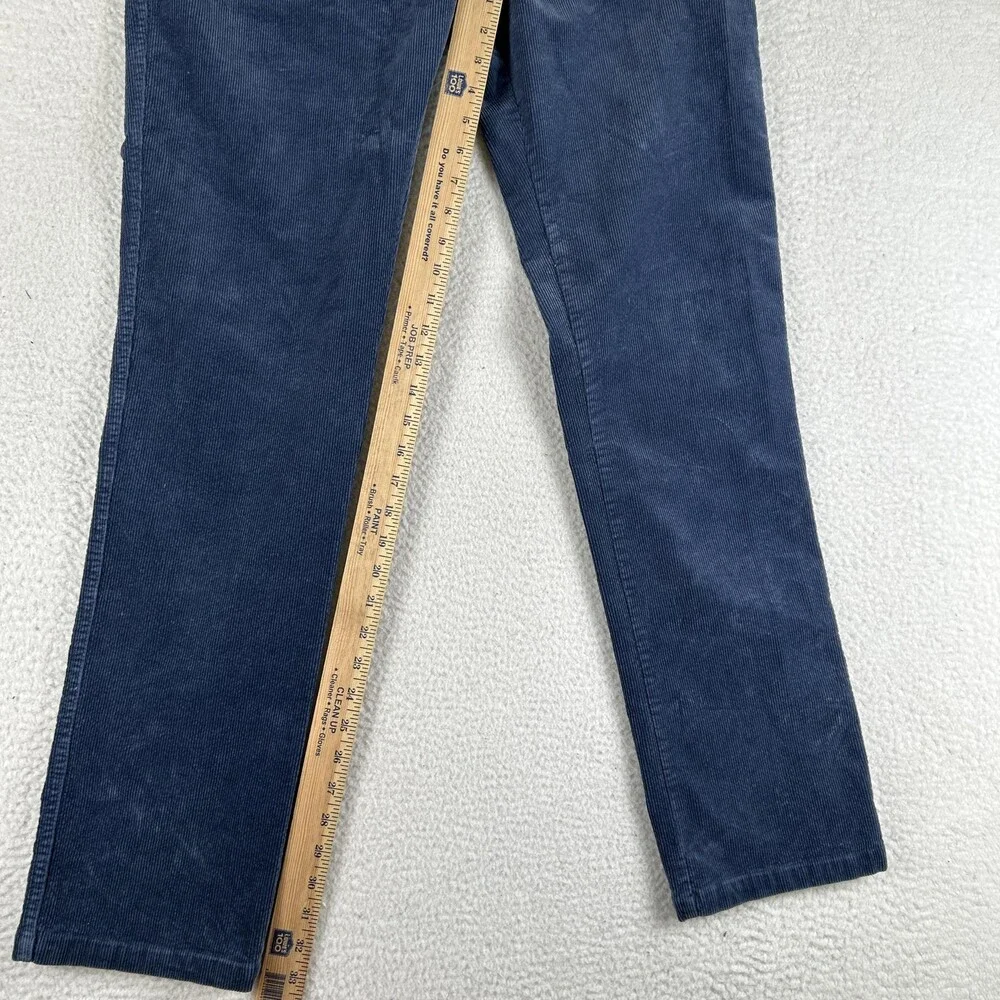 The Territory Ahead Pants Mens 33x31 Blue Corduroy Stretch Chino 5-Pocket Casual